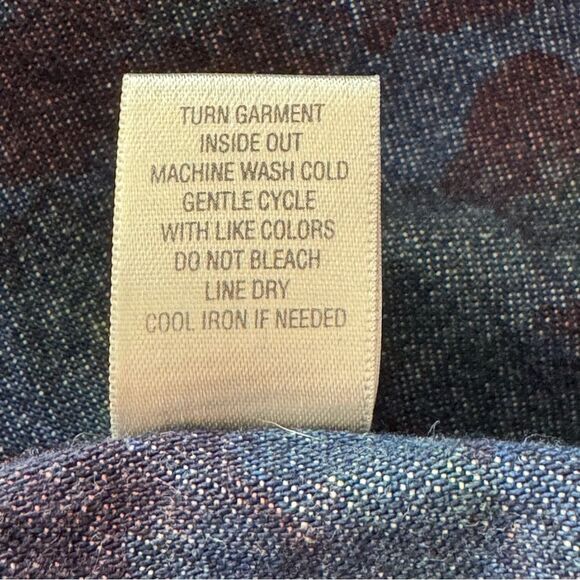 CJ Banks Red and Green Jean Jacket with Floral Pattern X - Picture 9 of 12